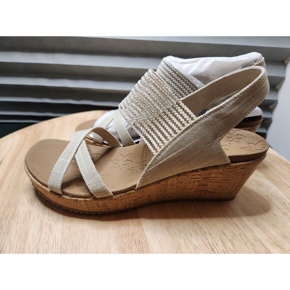 Skechers Cali Beverlee High Tea Sandals – Women’s 11, Luxe Foam, New in Box - Picture 1 of 8